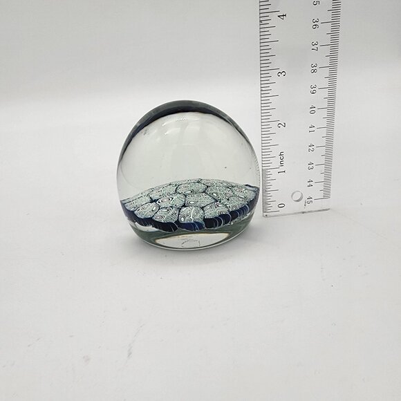 Murano Glass Milefiori Paperweight - Picture 4 of 4